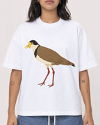 Mockup Boxy Heavyweight Tee White female close-up 36