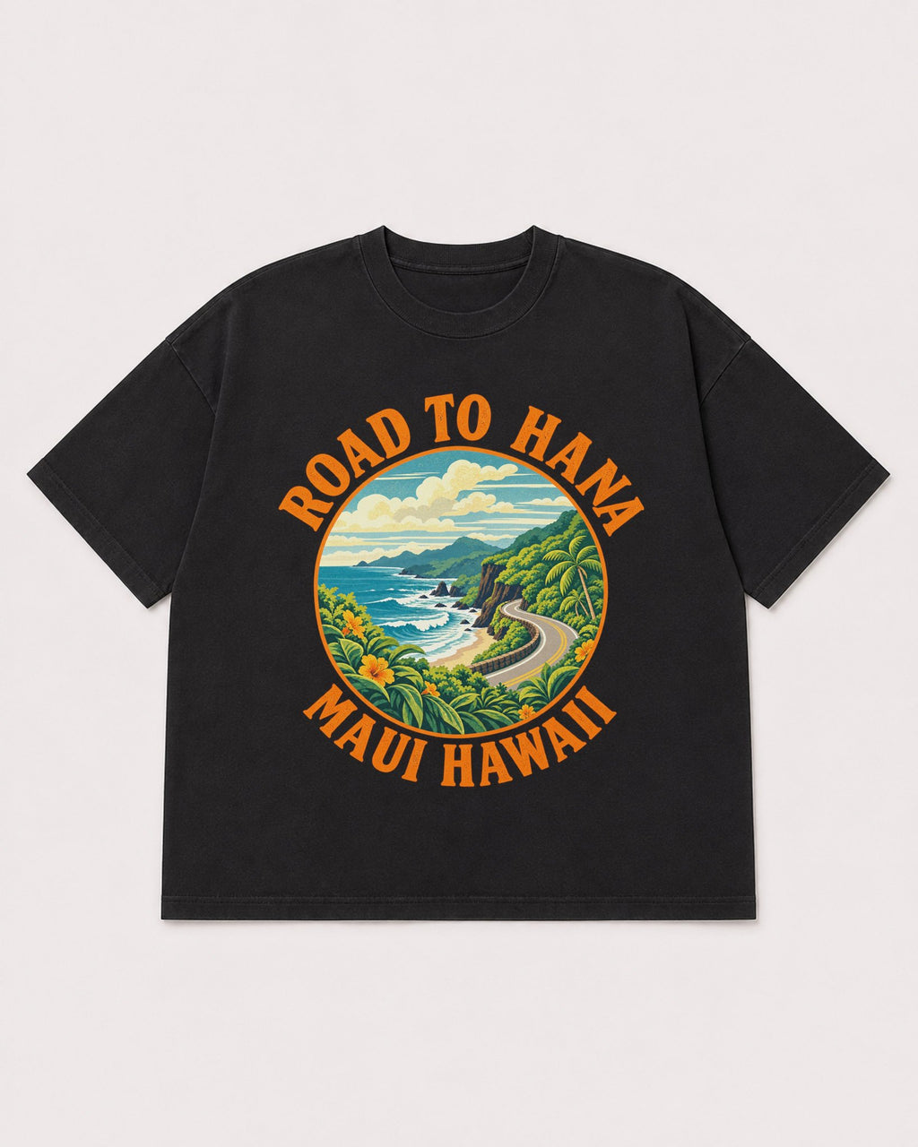 Mockup Boxy Heavyweight Tee Black product