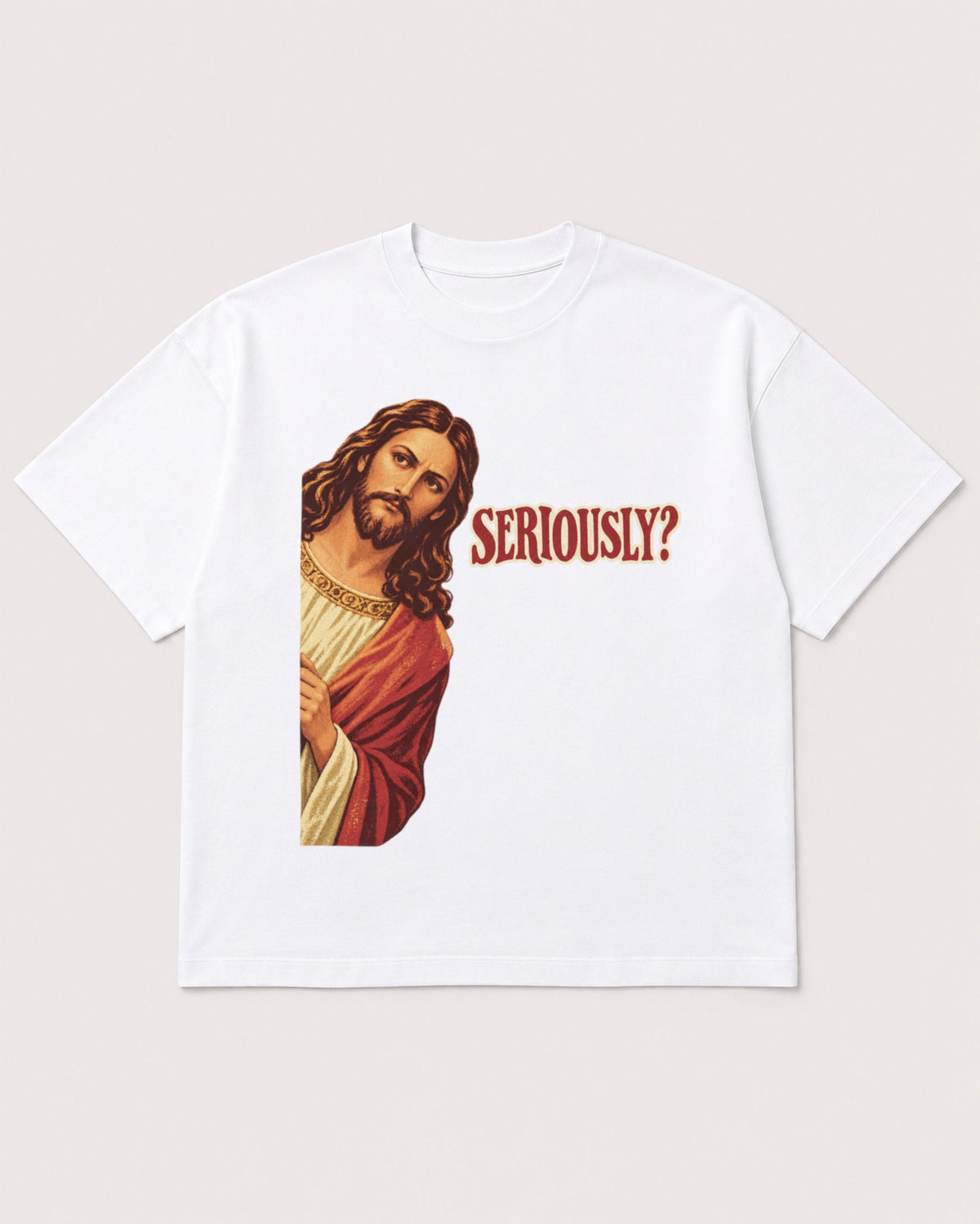 Mockup Boxy Heavyweight Tee White product