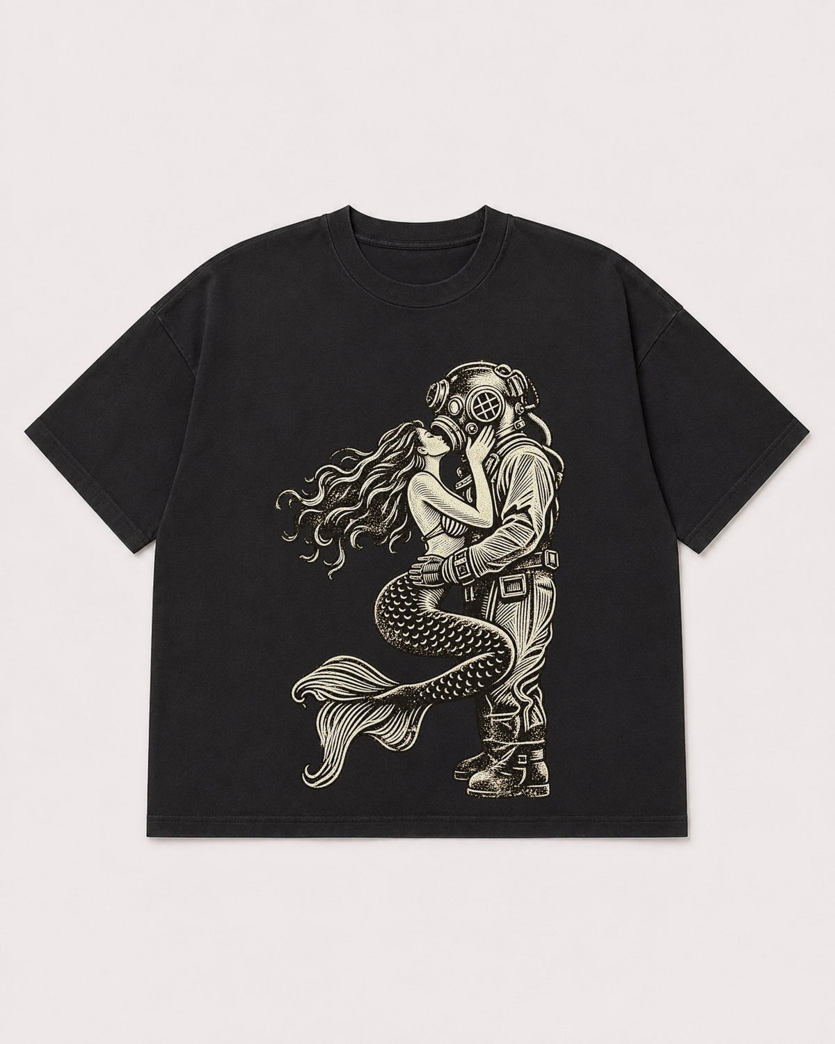 Mockup Boxy Heavyweight Tee Black product