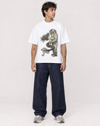 Mockup Boxy Heavyweight Tee White male full-body 06