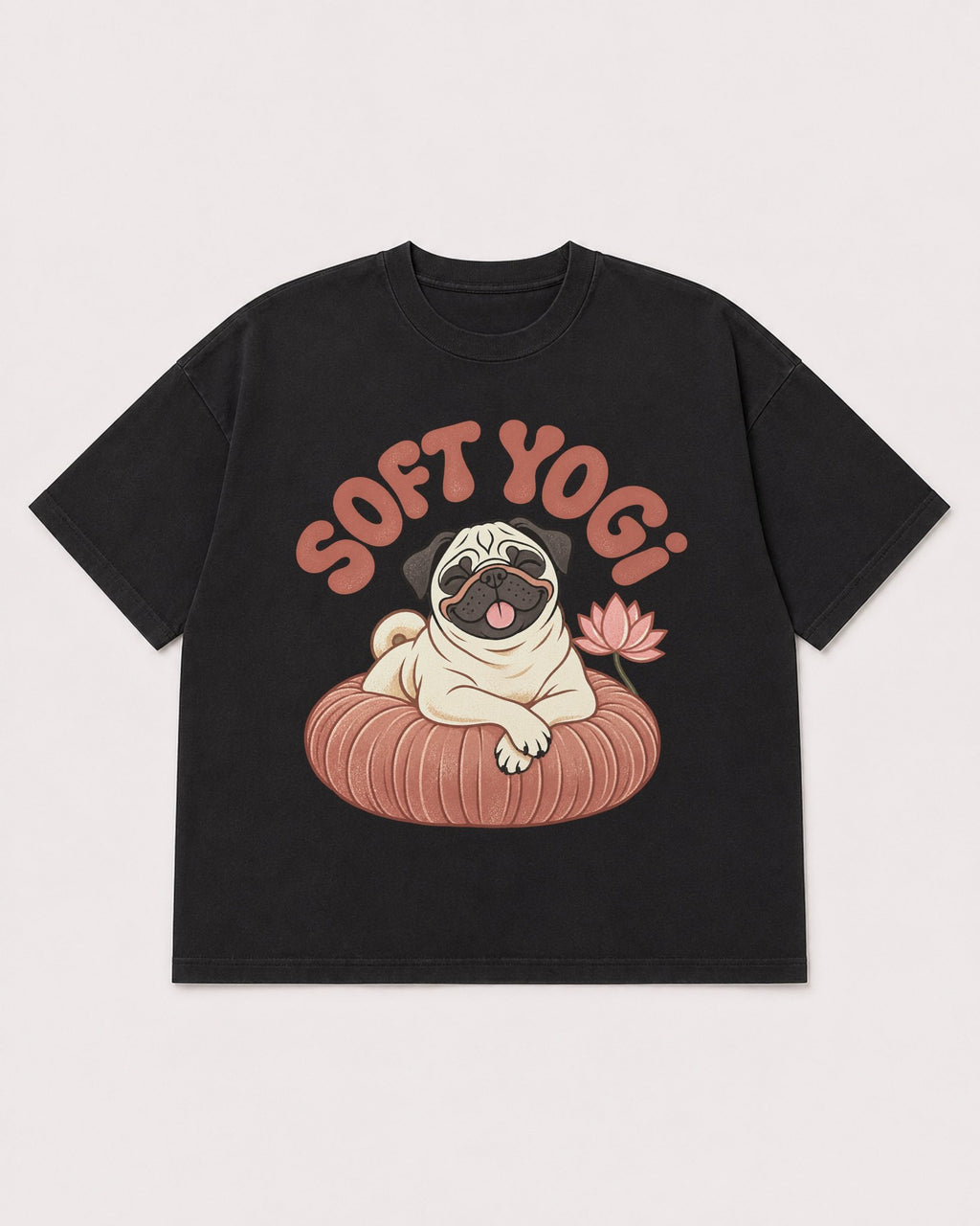 Mockup Boxy Heavyweight Tee Black product