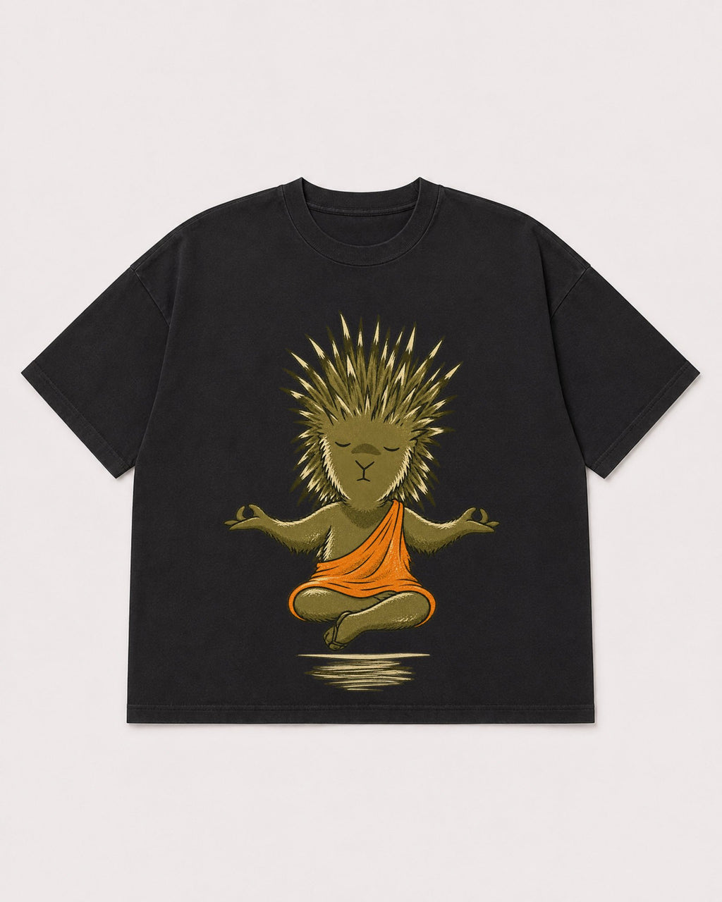 Mockup Boxy Heavyweight Tee Black product