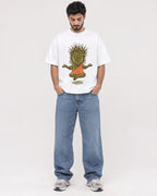 Mockup Boxy Heavyweight Tee White male full-body 07