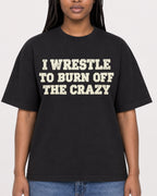 Mockup Boxy Heavyweight Tee Black female close-up 04