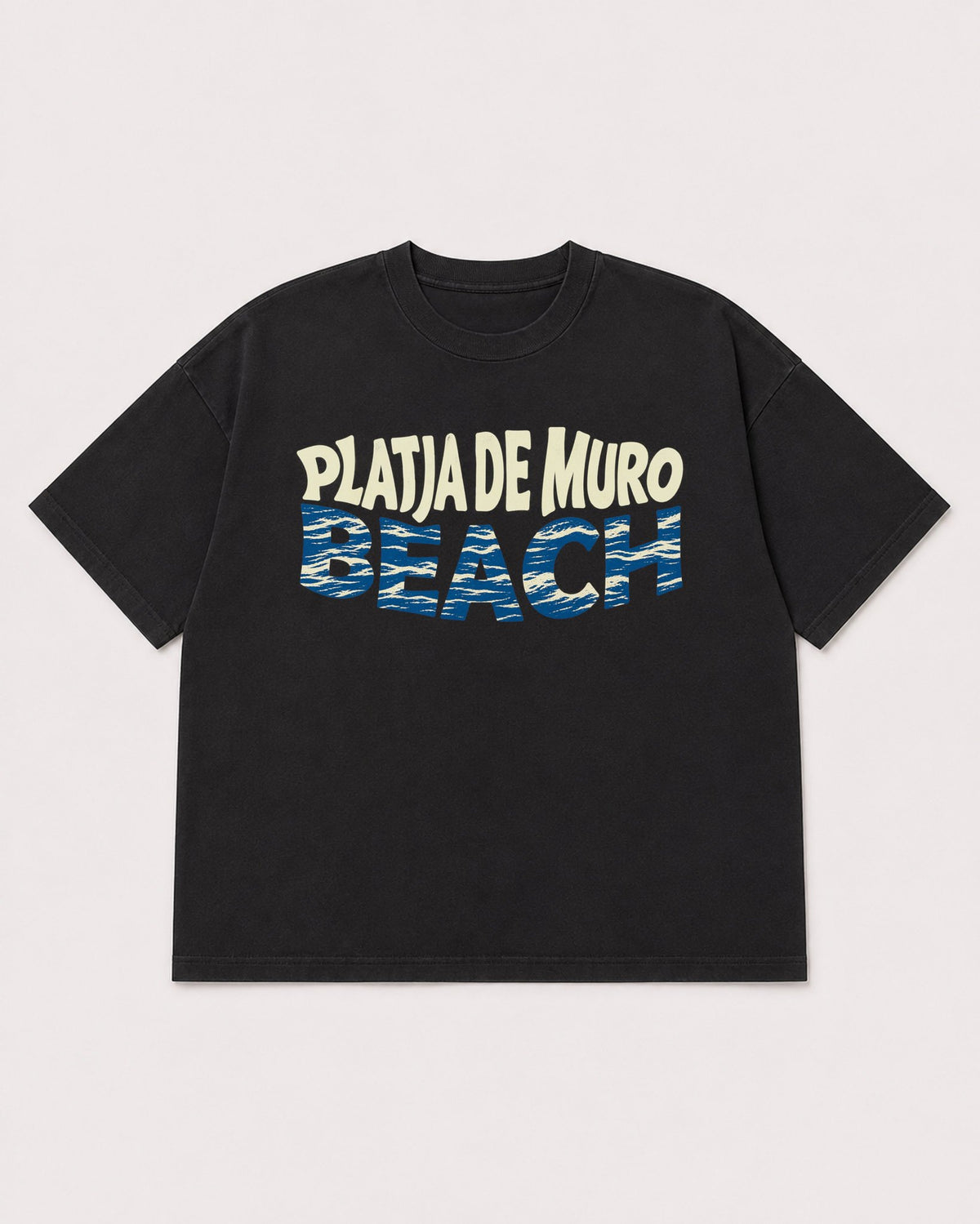 Mockup Boxy Heavyweight Tee Black product