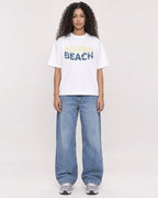 Mockup Boxy Heavyweight Tee White female full-body 10