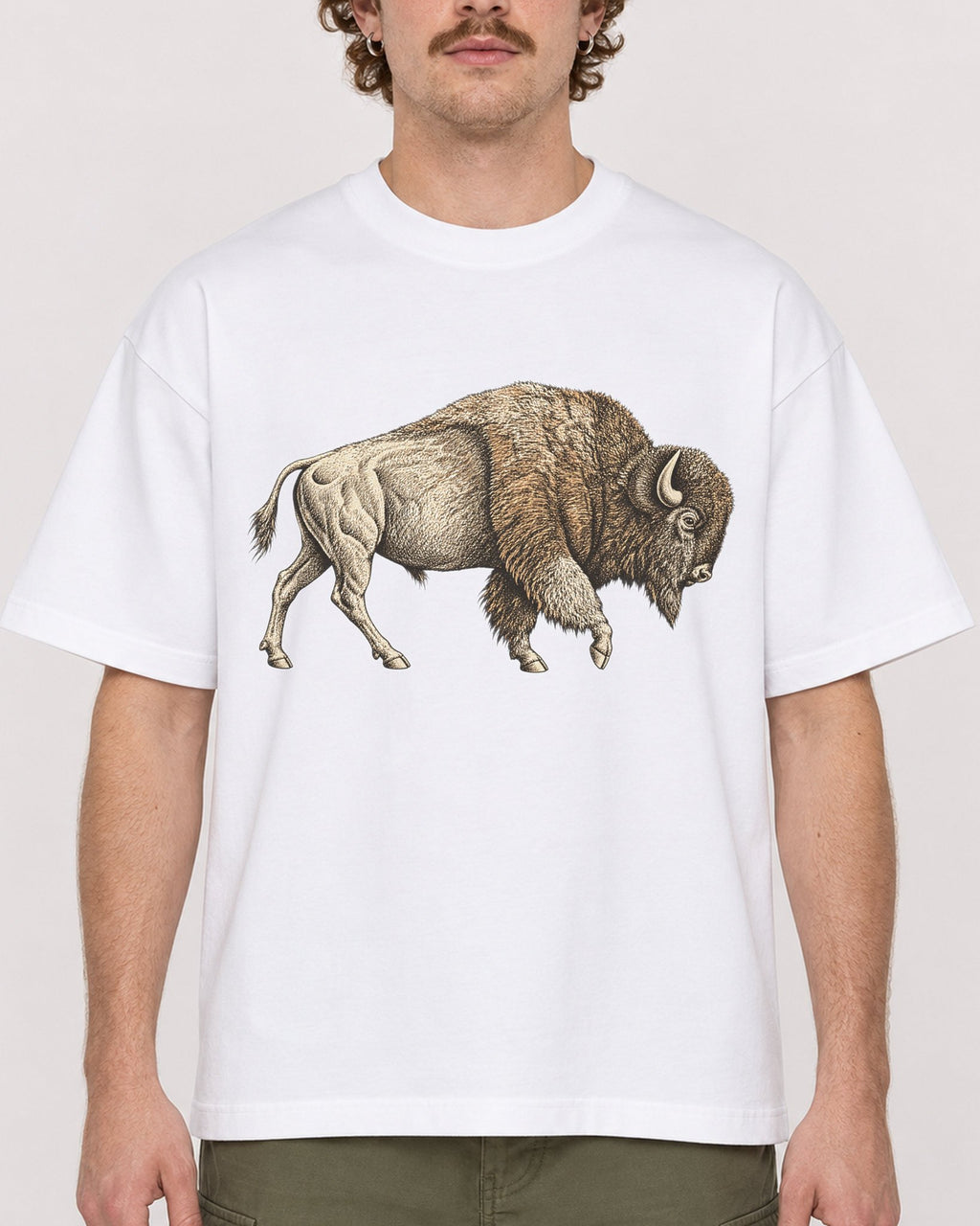 Mockup Boxy Heavyweight Tee White male close-up 09