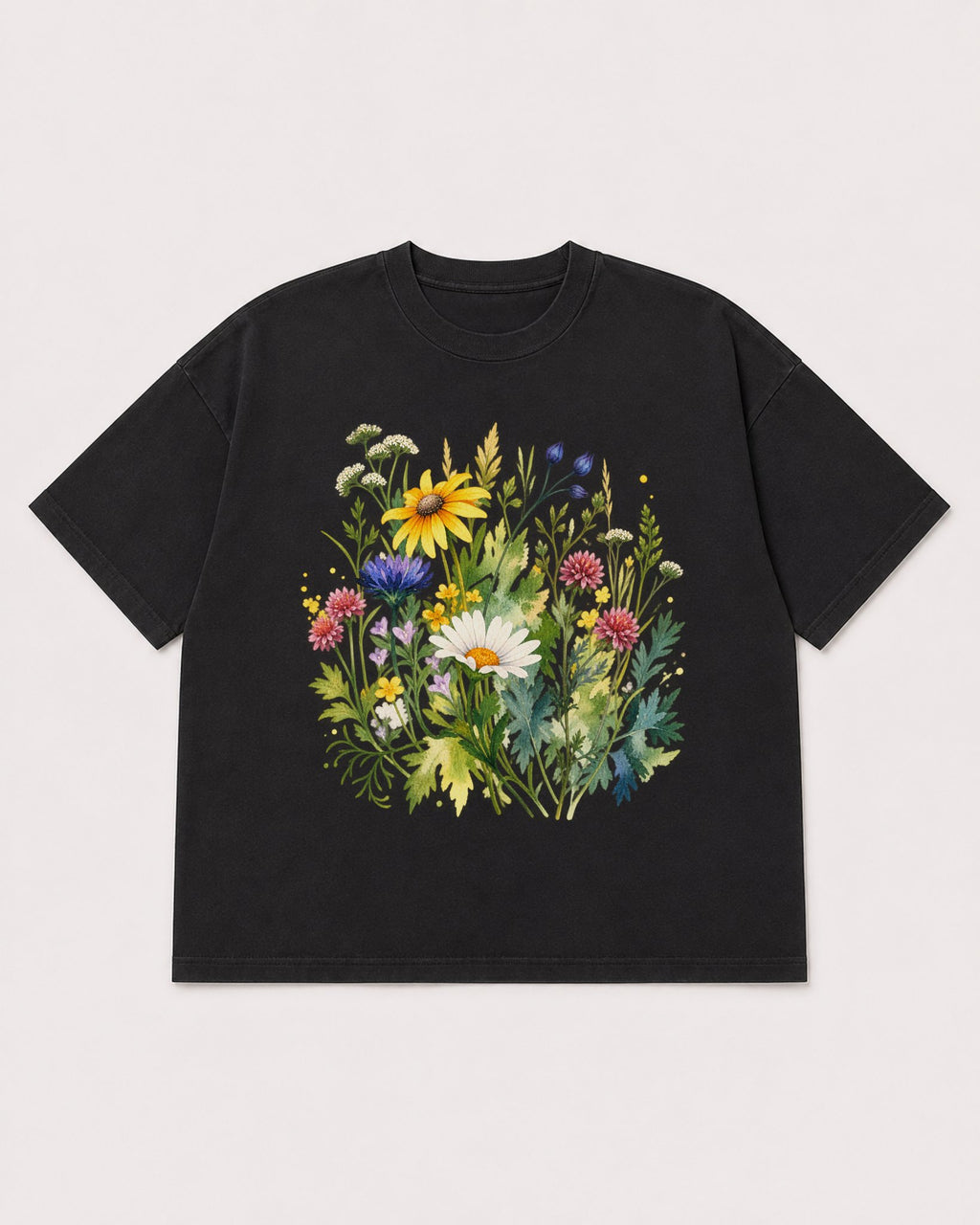 Mockup Boxy Heavyweight Tee Black product
