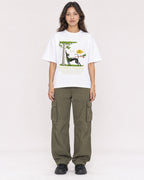 Mockup Boxy Heavyweight Tee White female full-body 02