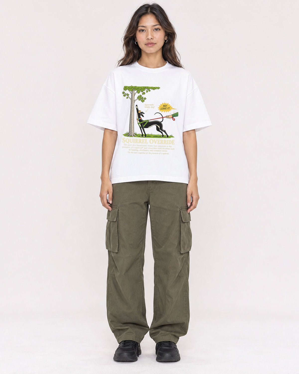 Mockup Boxy Heavyweight Tee White female full-body 02