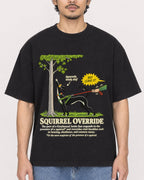 Mockup Boxy Heavyweight Tee Black male close-up 02