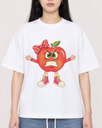 Mockup Boxy Heavyweight Tee White female close-up 01