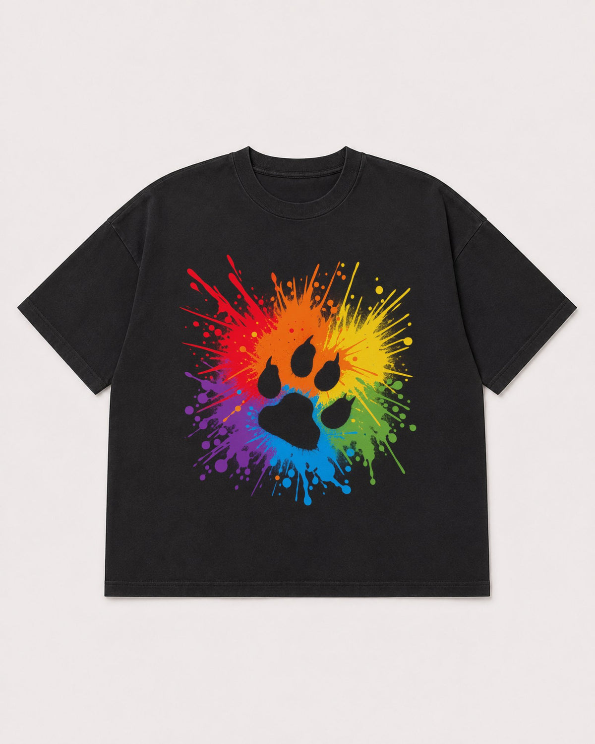 Mockup Boxy Heavyweight Tee Black product