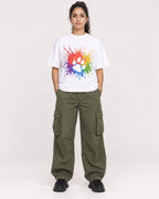 Mockup Boxy Heavyweight Tee White female full-body 47