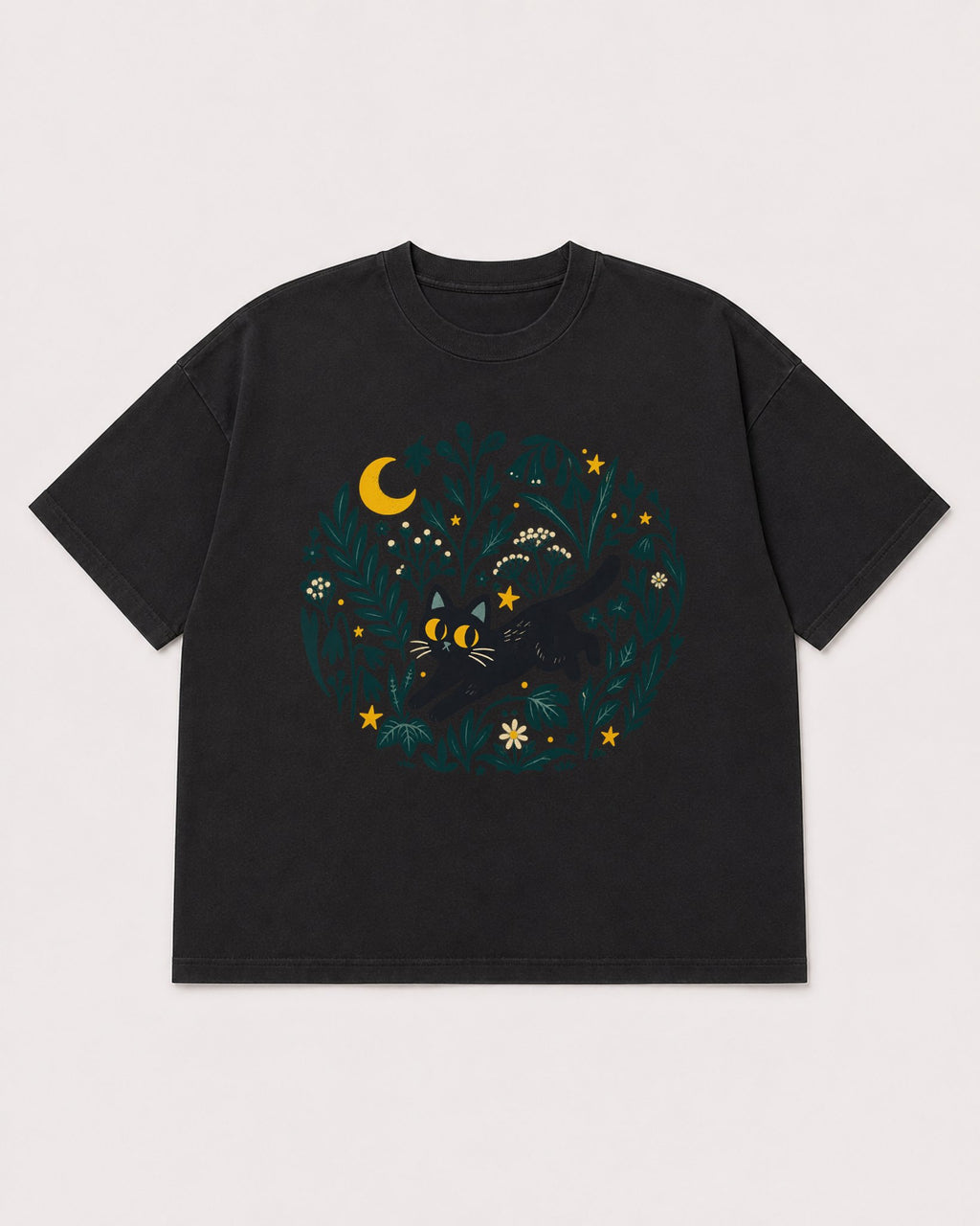 Mockup Boxy Heavyweight Tee Black product