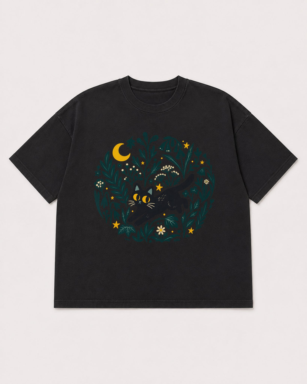 Mockup Boxy Heavyweight Tee Black product