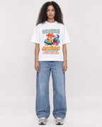 Mockup Boxy Heavyweight Tee White female full-body 10