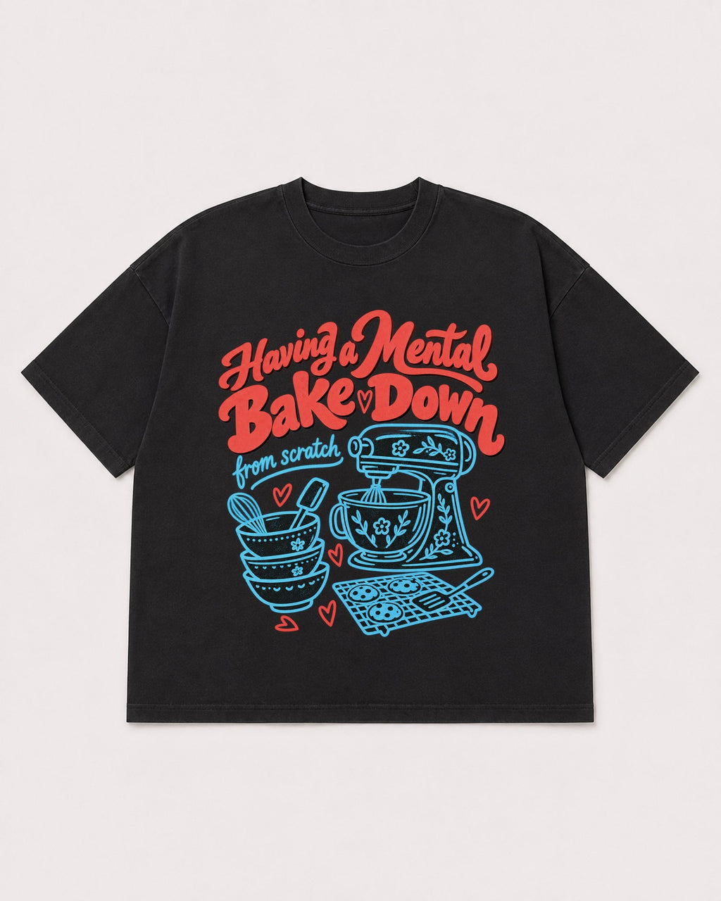Mockup Boxy Heavyweight Tee Black product