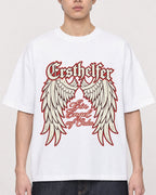 Mockup Boxy Heavyweight Tee White male close-up 01