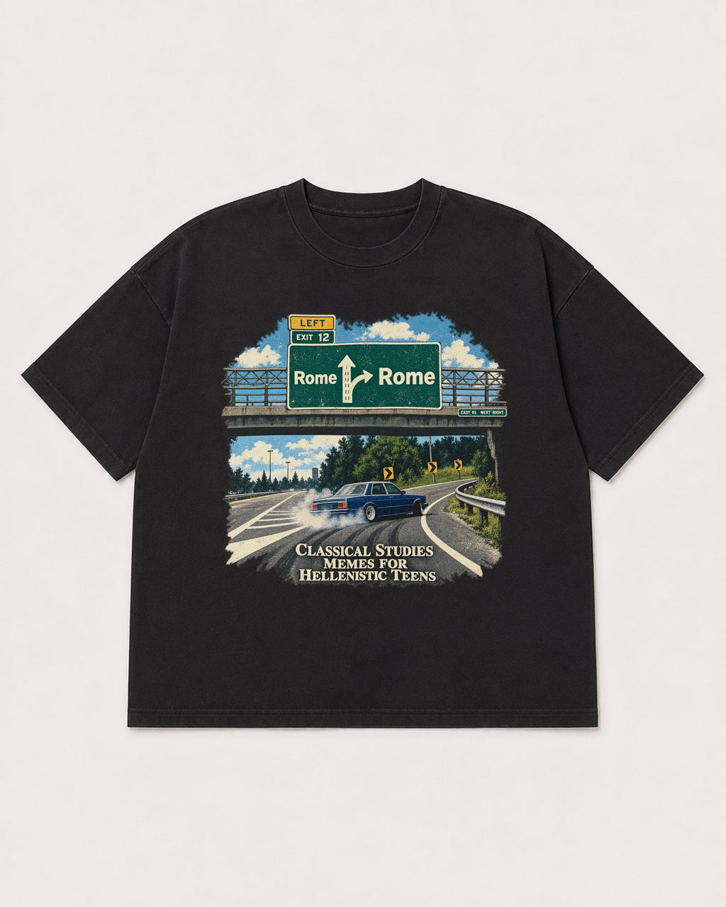 Mockup Boxy Heavyweight Tee Black product