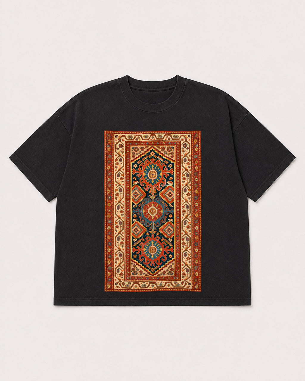 Mockup Boxy Heavyweight Tee Black product