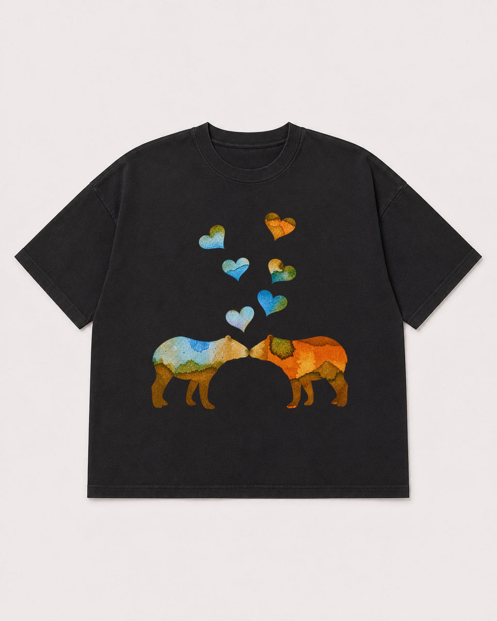 Mockup Boxy Heavyweight Tee Black product