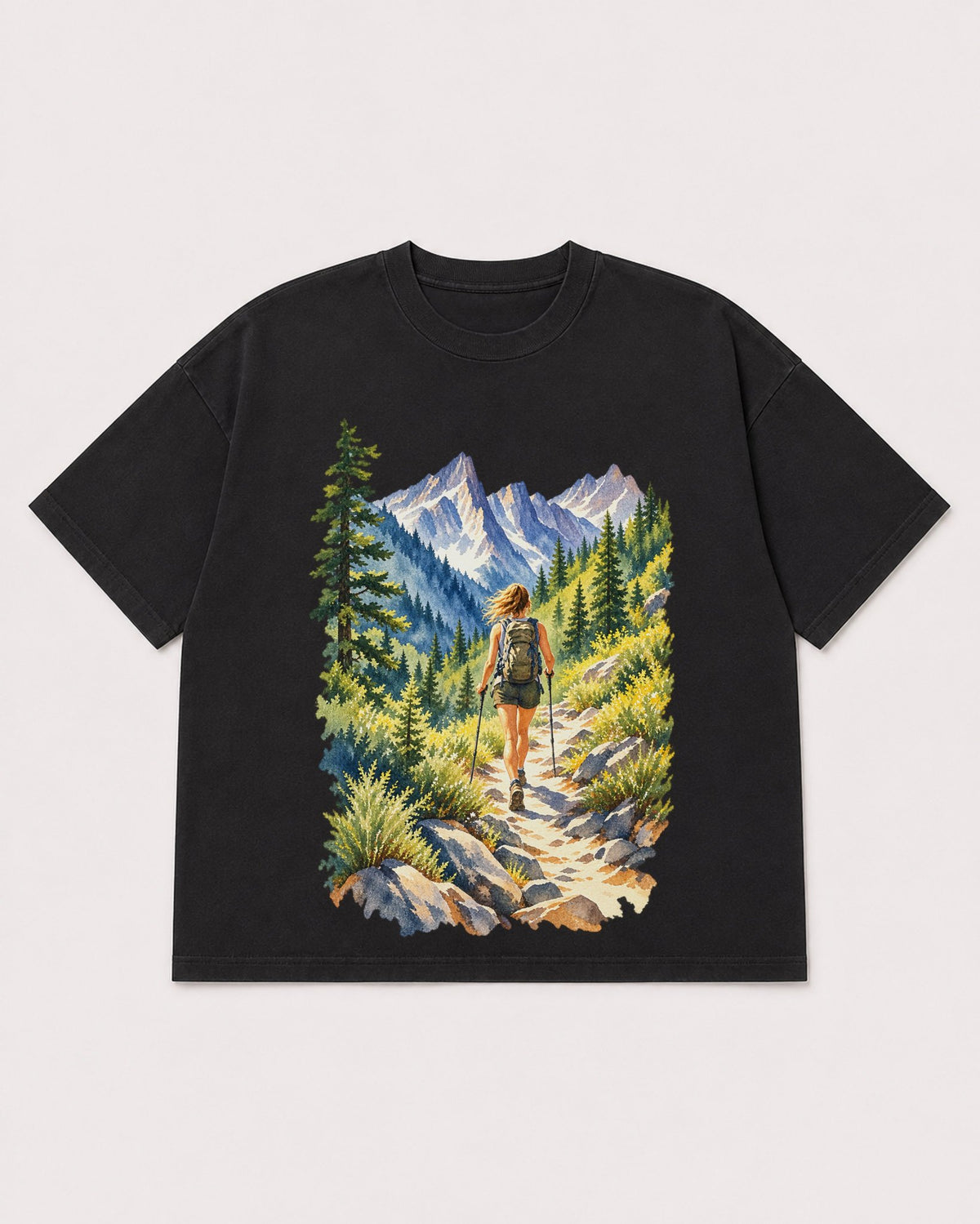 Mockup Boxy Heavyweight Tee Black product