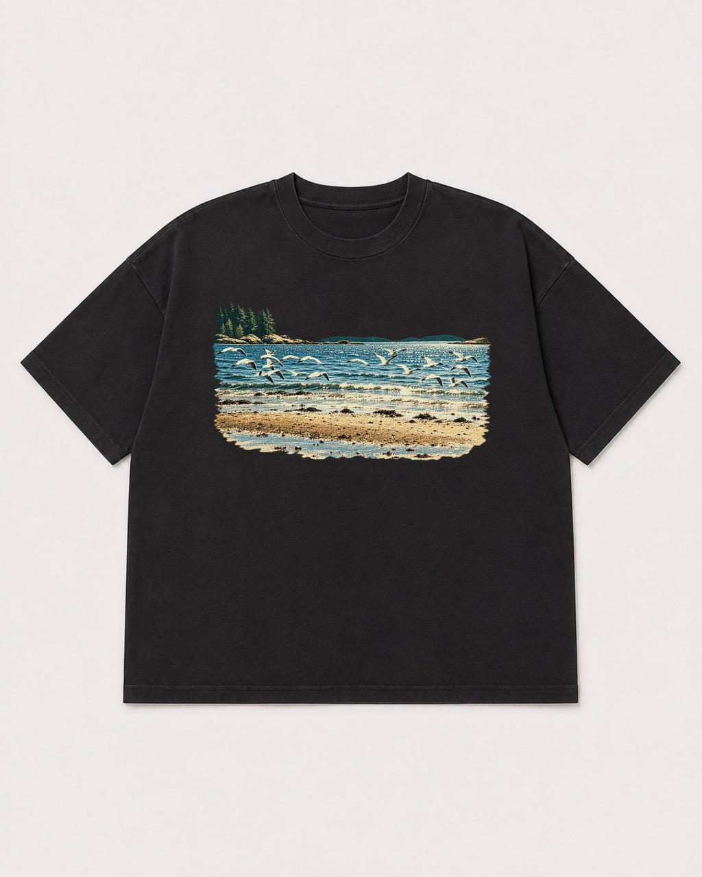 Mockup Boxy Heavyweight Tee Black product