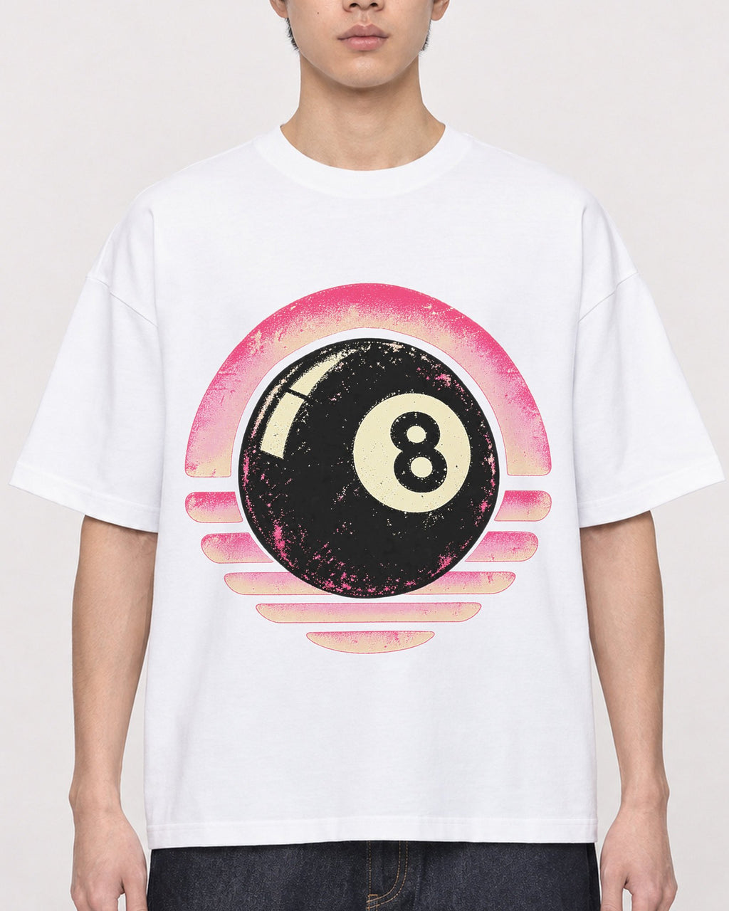 Mockup Boxy Heavyweight Tee White male close-up 01