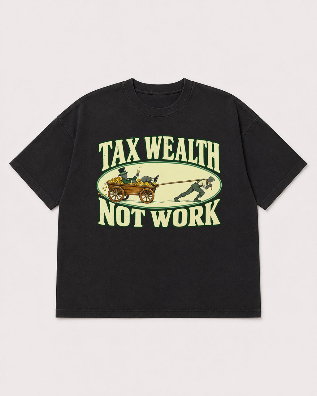 Mockup Boxy Heavyweight Tee Black product