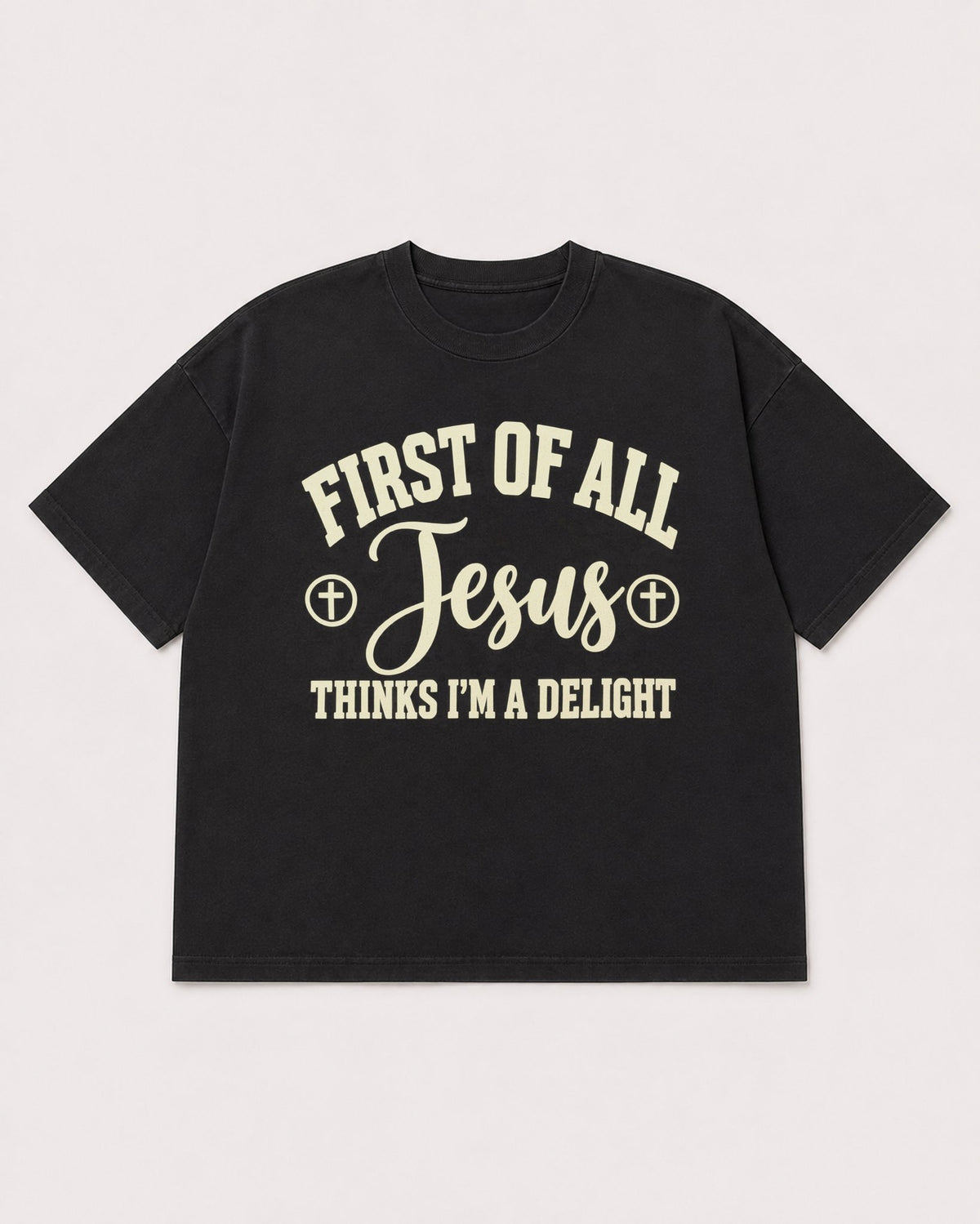 Mockup Boxy Heavyweight Tee Black product