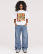 Mockup Boxy Heavyweight Tee White female full-body 05