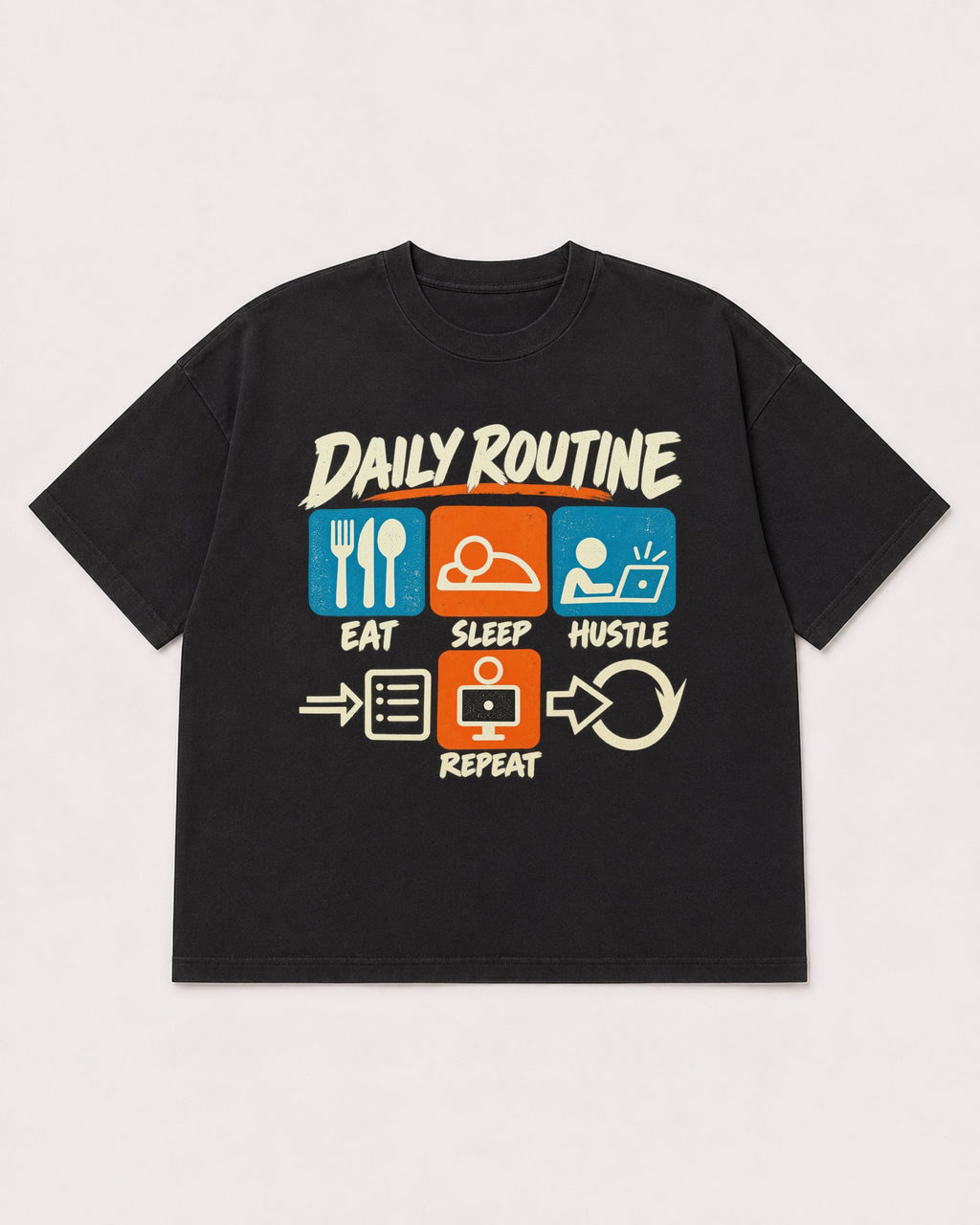 Mockup Boxy Heavyweight Tee Black product
