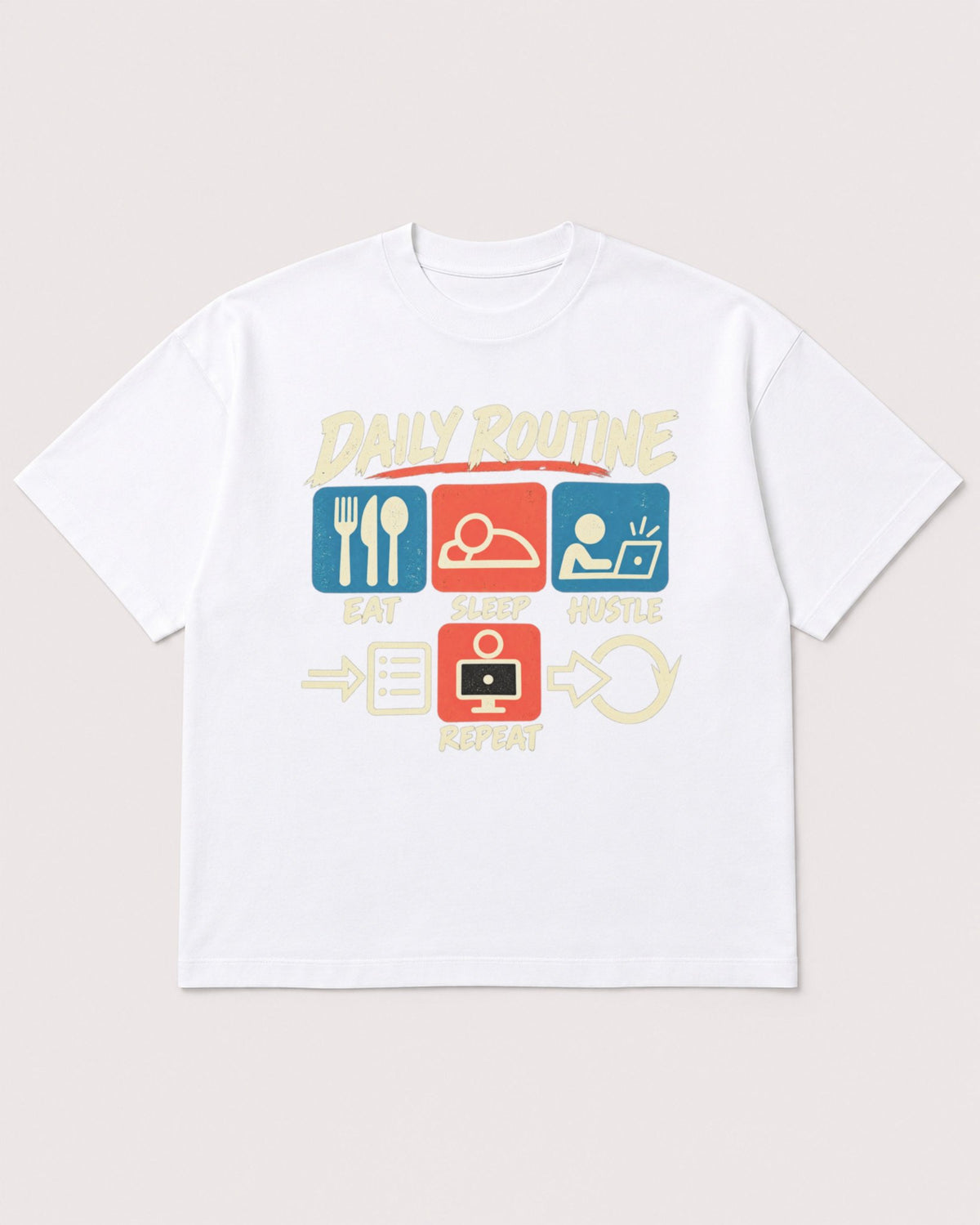 Mockup Boxy Heavyweight Tee White product