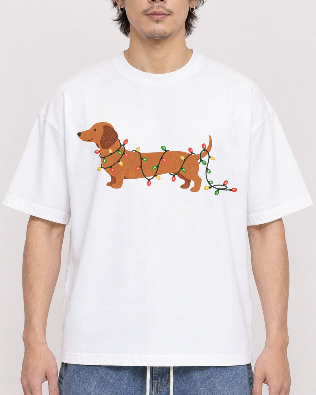 Mockup Boxy Heavyweight Tee White male close-up 03