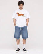 Mockup Boxy Heavyweight Tee White male full-body 03