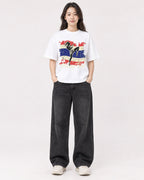 Mockup Boxy Heavyweight Tee White female full-body 03