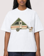 Mockup Boxy Heavyweight Tee White female close-up 04