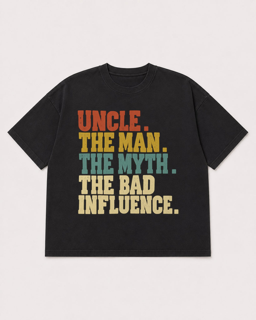 Mockup Boxy Heavyweight Tee Black product