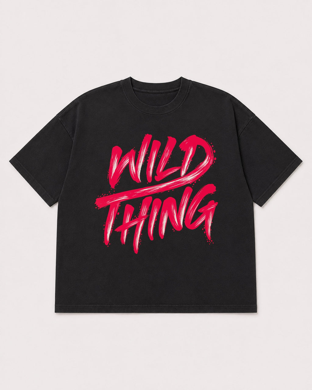 Mockup Boxy Heavyweight Tee Black product