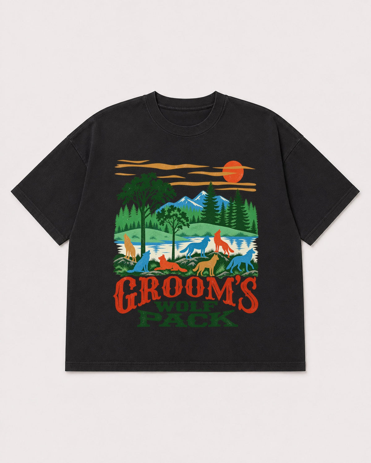 Mockup Boxy Heavyweight Tee Black product