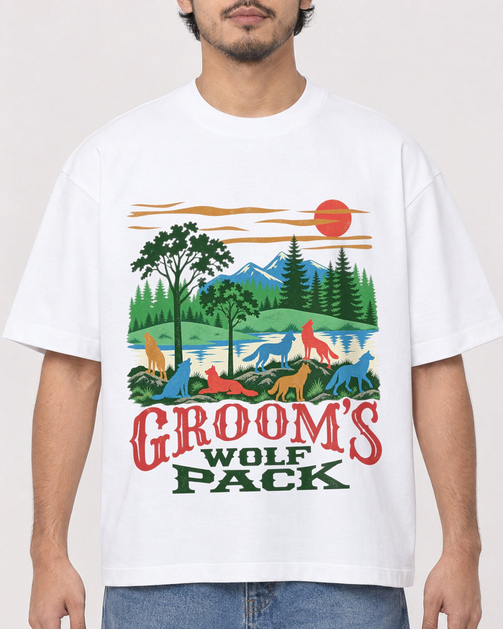 Mockup Boxy Heavyweight Tee White male close-up 02