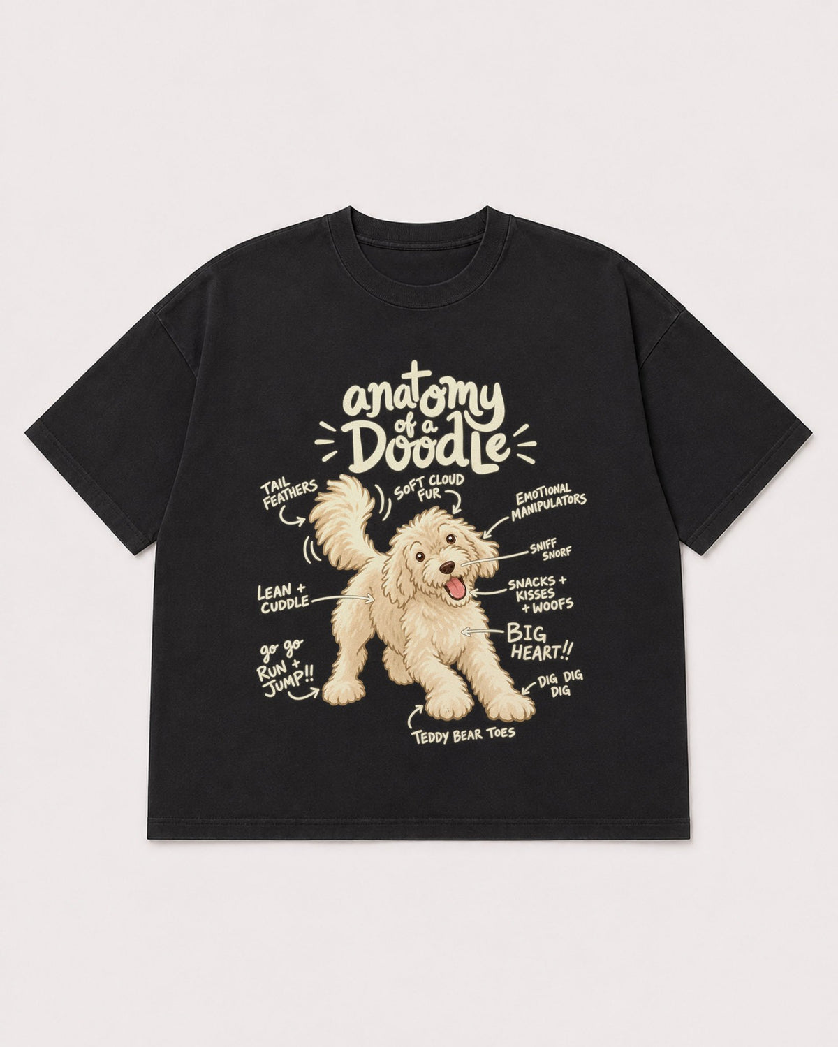 Mockup Boxy Heavyweight Tee Black product