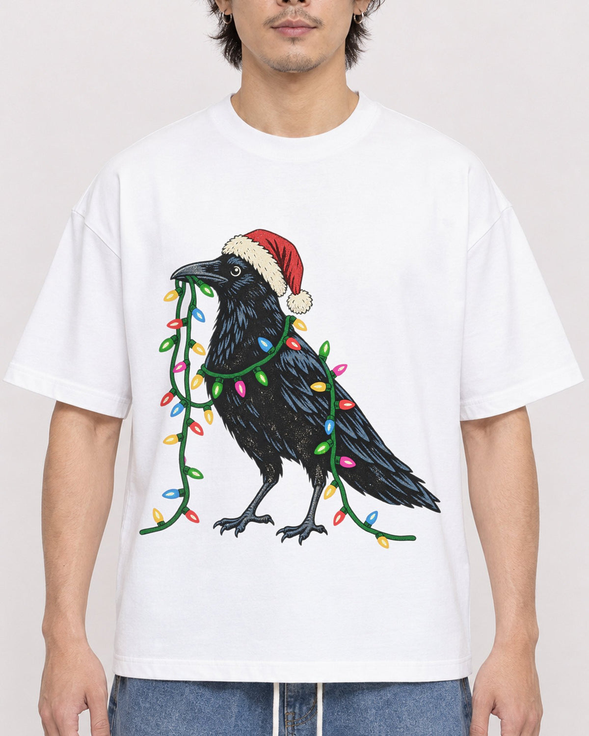 Mockup Boxy Heavyweight Tee White male close-up 03