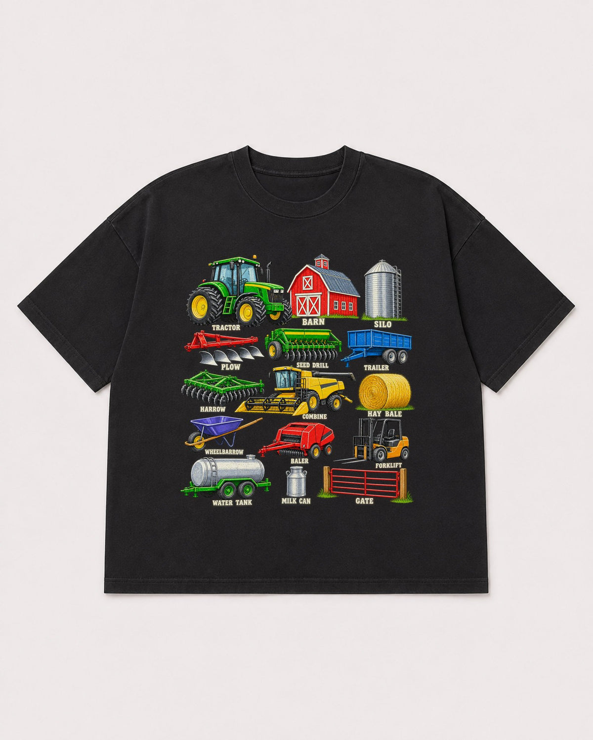 Mockup Boxy Heavyweight Tee Black product