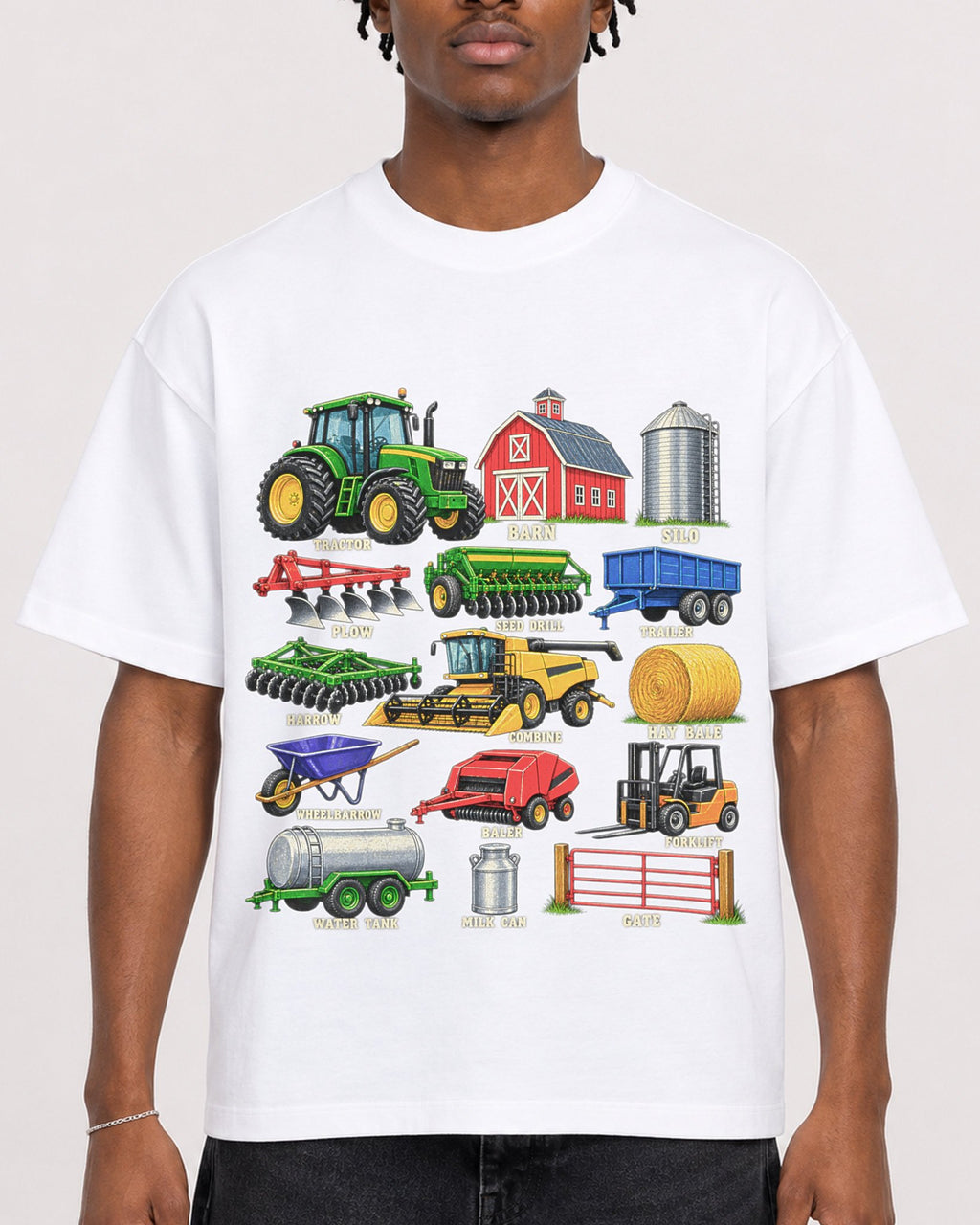 Mockup Boxy Heavyweight Tee White male close-up 05