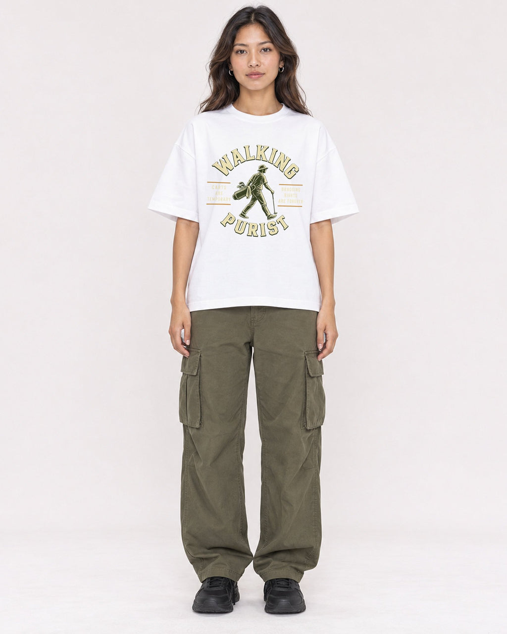 Mockup Boxy Heavyweight Tee White female full-body 02