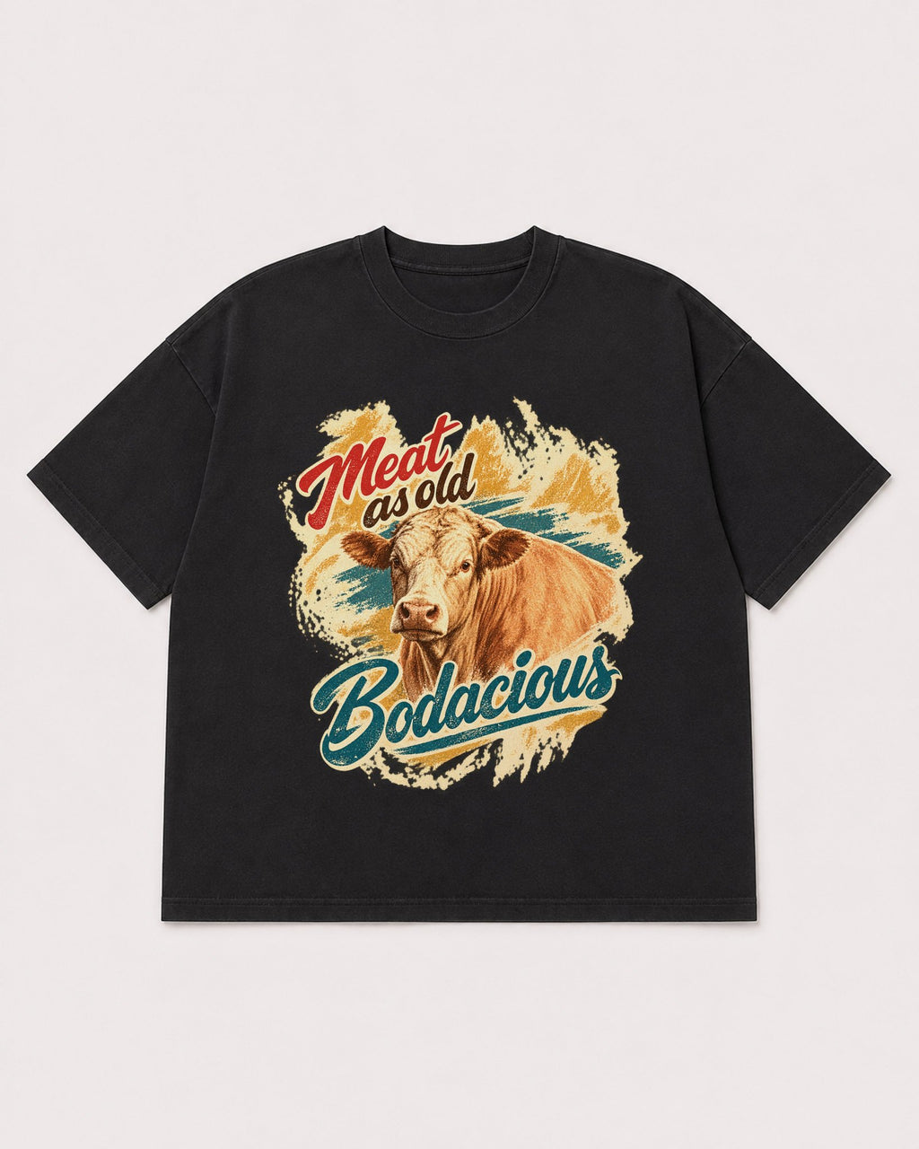 Mockup Boxy Heavyweight Tee Black product