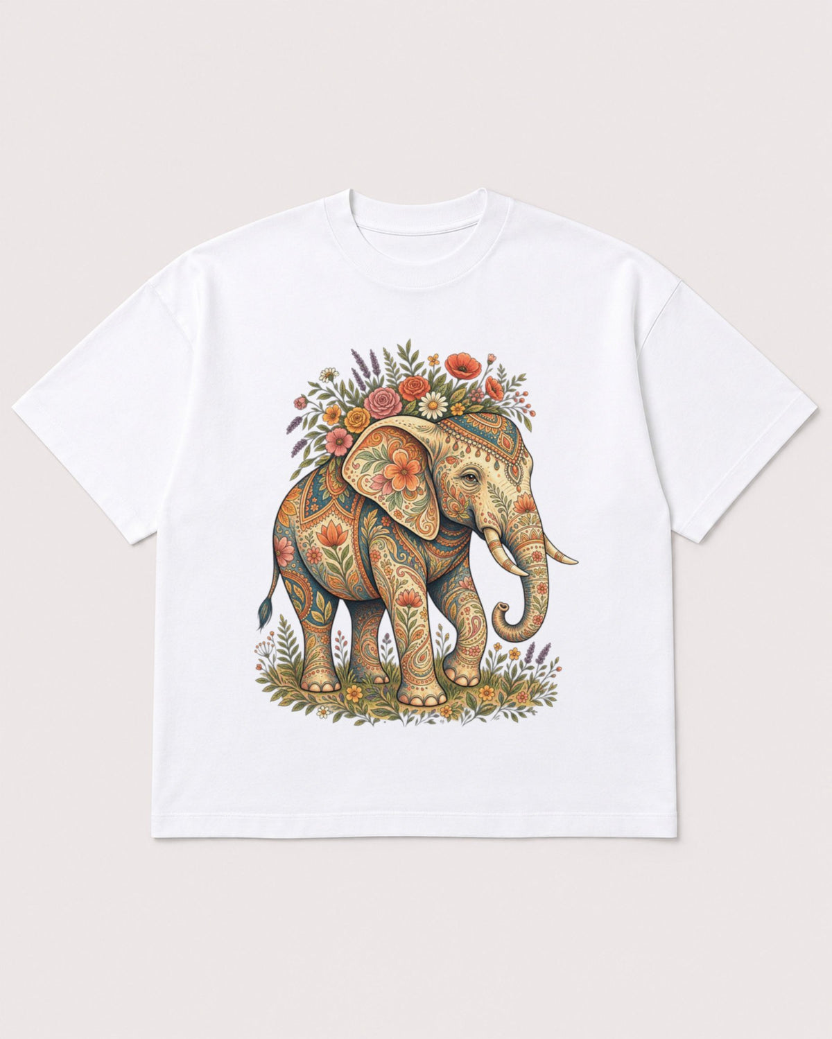 Mockup Boxy Heavyweight Tee White product